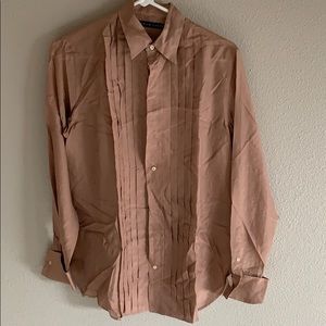 SOLD Ralph Lauren pleated silk blouse Sz 2